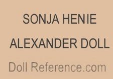 Alexander doll mark Sonja Henie
