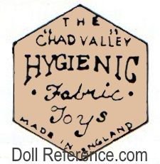 Chad Valley doll mark Hygienic Fabric Toys label