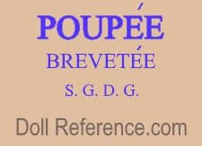 Pierre Clement doll mark Poupee Brevetee, S.G.D.G.
