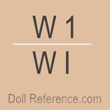 Commonwealth Plastics Corp. doll mark W1 or WI
