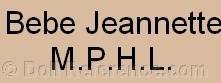 Cortot doll mark Bebe Jeannette MPHL