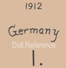 German doll mark 1912 Germany 1.
