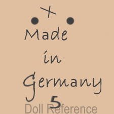 German doll mark X Made in Germany 5