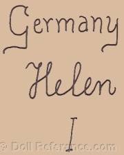 German doll mark Germany Helen I