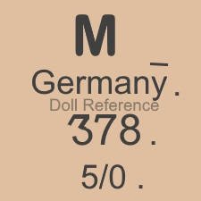 German doll mark M _ Germany 378 5/0