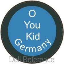 German doll mark O You Kid Germany label