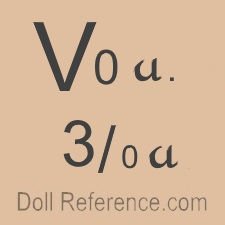 German doll mark V0 a 3/0 a