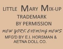 1919 Horsman Little Mary Mix-Up doll mark label