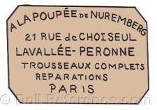 A la Poupée de Nuremberg, 21 Rue de Choiseul,