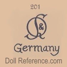 Schutzmeister & Quendt doll mark 201 SQ intertwined Germany