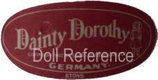 1910+ Sears Dainty Dorothy doll mark label