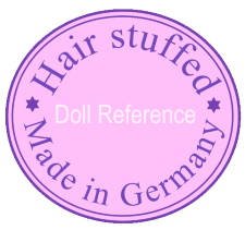 Sears doll mark Hair stuffed Made in Germany ink stamp Knock-Out doll 1910+