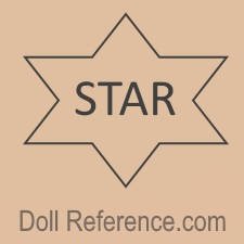 Star Manufacturing Company doll mark six pointed star