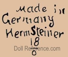 Hermann Steiner doll mark Made in Germany Herm Steiner 18/0