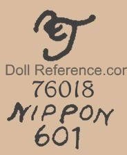 Yamato Importing doll mark FY intertwined No 76018 Nippon 601