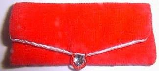 939 Red Flare - Red velvet purse (1962-65)
