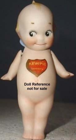 1913 Cameo all bisque Kewpie Doll with O'Neiill label