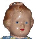 1935 Reliable Hairbow Peggy doll face 18"