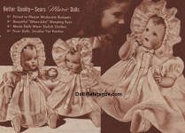 Sears 1940 Baby Marie Doll ad page 63, Papa Mama duel voice by A. Kravits
