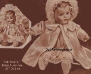Sears 1940 Baby Sunshine doll ad page 61
