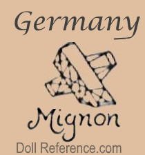 Felix Arena doll mark Germany symbol Mignon