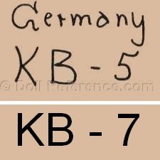Karl Baumann doll mark Germany KB-5, KB-7