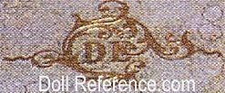 Delattre doll mark on toiletries, trunks