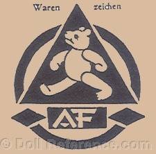 Albert Forster doll mark Teddy Bear symbol AF
