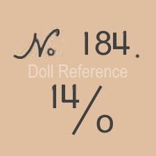 German doll mark No 184 14/0