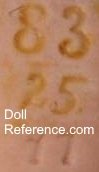 German doll mark 83 over 25 11, see Alt, Beck Gottschalck