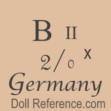 German doll mark B II 2/0 x Germany