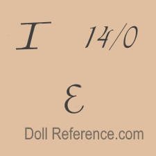 German doll mark I 14/0 E
