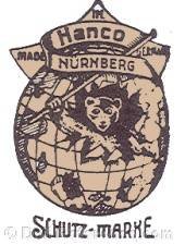 Hahn & Company doll mark Hanco Made in Nuremberg Germany Schutz-Marke