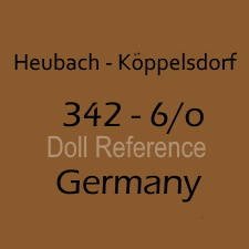 Ernst Heubach doll mark Heubach-Köppelsdorf 342 Germany black doll