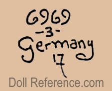 Gebrüder Heubach doll mark 6969 Germany