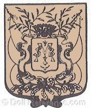 Edmond Hieulle doll mark MSB intertwined on coat of arms shield
