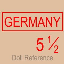 Kestner doll body mark Germany 5 1/2 red stamp