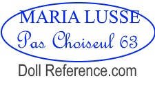 Maria Lusse doll mark label Pas Choiseul 63