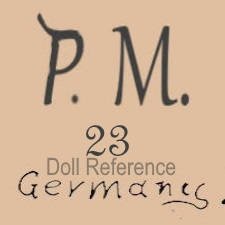 Mengersgereuth Porzellanfabrik doll mark PM 23 Germany