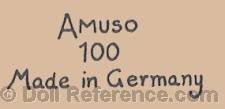 August Mller & Sohn doll mark AMUSO 100 Made in Germany