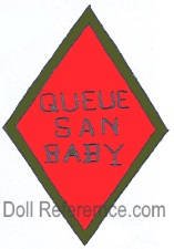 Morimura doll mark Queue San Baby label