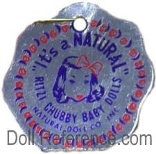 Natural Doll Company mark label "It's a Natural" Ritzy Chubby Baby Doll