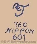 Nippon doll mark RT 760 NIPPON 601 (Japan)