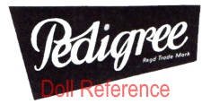 Pedigree Company doll label