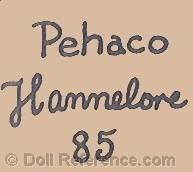 Herman Pensky doll mark Pehaco Hannelore 85