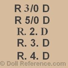 Rabery & Delphieu doll marks RD