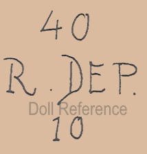 Max Rader doll mark 40 R. DEP 10