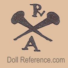 Recknagel doll mark R crossed nails A