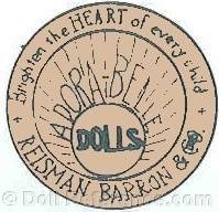 Reisman, Barron & Co doll mark Adora-Belle dolls