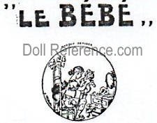 Marinus Rocher doll mark Le Bébé + child looking in mirror